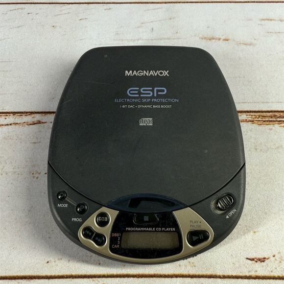 Magnavox ESP Portable CD Player Black with Skip Protection - Picture 1 of 6